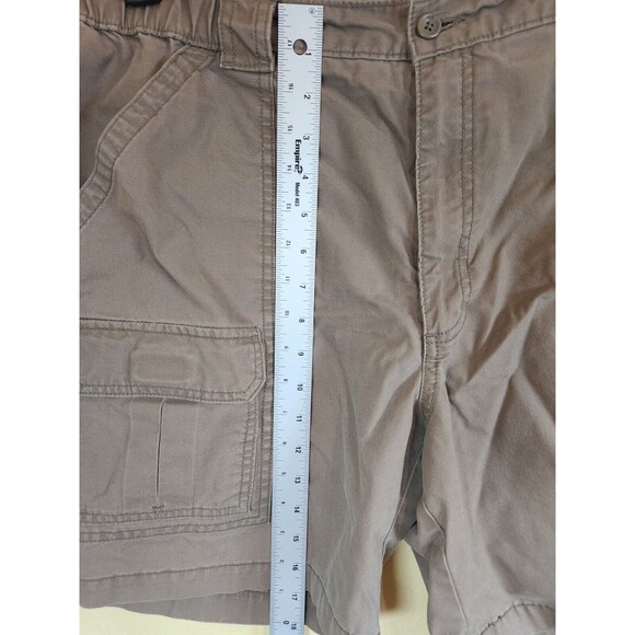 Savane Shorts‎ Men Yeast Brown Canvas Cargo Pockets Hiking Outdoor Comfort - Picture 2 of 7
